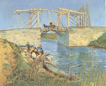 Vincent Van Gogh The Langlois Bridge at Arles (mk09) Norge oil painting art